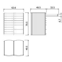 Top Secret Doppi 9+7 cassetti Cassettiera modulare 3